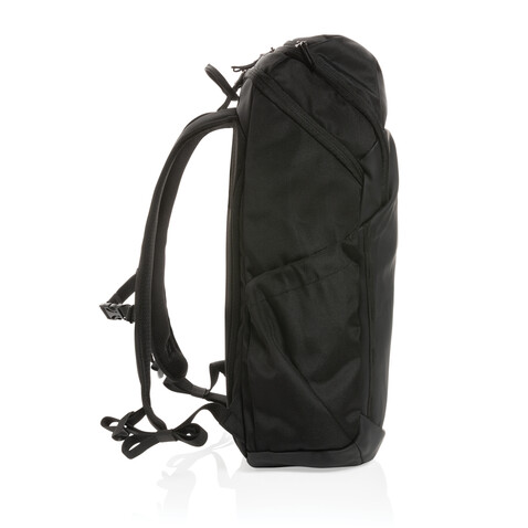 Swiss Peak AWARE™ RPET 15.6" Business Rucksack schwarz bedrucken, Art.-Nr. P762.891