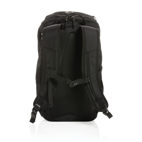 Swiss Peak AWARE™ RPET 15.6" Business Rucksack schwarz bedrucken, Art.-Nr. P762.891