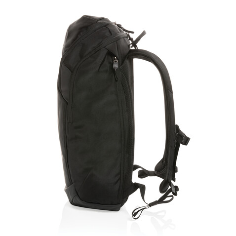 Swiss Peak AWARE™ RPET 15.6" Business Rucksack schwarz bedrucken, Art.-Nr. P762.891