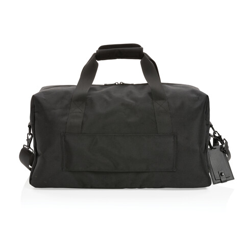 Swiss Peak AWARE™ RPET Voyager Wochenendtasche schwarz bedrucken, Art.-Nr. P707.121