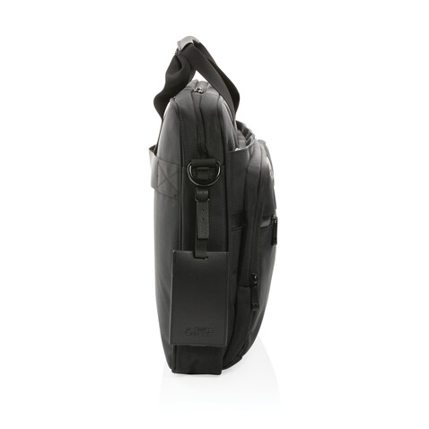Swiss Peak AWARE™ RPET Voyager 15.6" Laptop-Tasche schwarz bedrucken, Art.-Nr. P732.101 Swiss Peak AWARE™ RPET Voyager 15.6" Laptop-Tasche schwarz bedrucken, Art.-Nr. P732.101