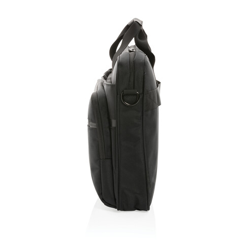 Swiss Peak AWARE™ RPET Voyager 15.6" Laptop-Tasche schwarz bedrucken, Art.-Nr. P732.101 Swiss Peak AWARE™ RPET Voyager 15.6" Laptop-Tasche schwarz bedrucken, Art.-Nr. P732.101