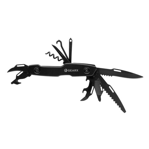 Gear X Multifunktions-Messer schwarz bedrucken, Art.-Nr. P221.221 Gear X Multifunktions-Messer schwarz bedrucken, Art.-Nr. P221.221