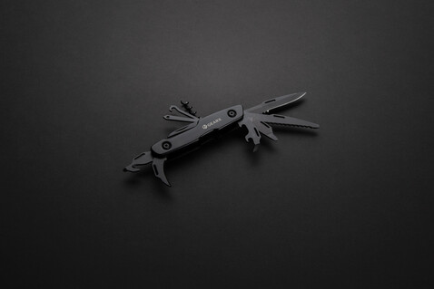 Gear X Multifunktions-Messer schwarz bedrucken, Art.-Nr. P221.221 Gear X Multifunktions-Messer schwarz bedrucken, Art.-Nr. P221.221
