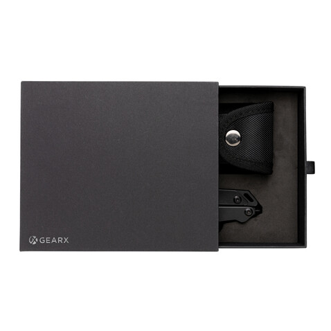 Gear X Multitool mit Zange schwarz bedrucken, Art.-Nr. P221.251 Gear X Multitool mit Zange schwarz bedrucken, Art.-Nr. P221.251