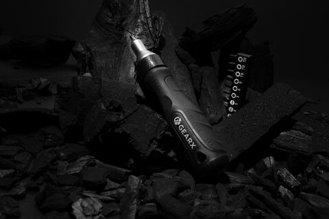 Gear X Ratschen-Schraubendreher schwarz bedrucken, Art.-Nr. P221.501
