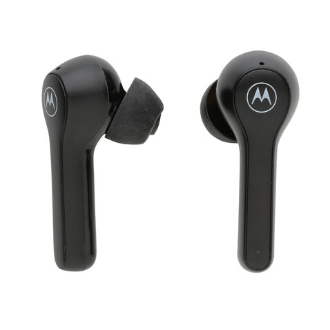 Motorola IPX5 TWS MOTO Buds 85 schwarz bedrucken, Art.-Nr. P329.501