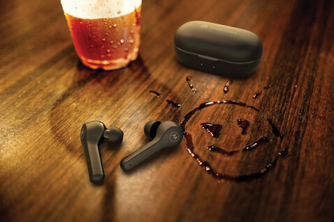 Motorola IPX5 TWS MOTO Buds 85 schwarz bedrucken, Art.-Nr. P329.501