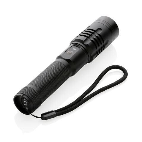 Gear X wiederaufladbare USB Taschenlampe schwarz bedrucken, Art.-Nr. P513.851 Gear X wiederaufladbare USB Taschenlampe schwarz bedrucken, Art.-Nr. P513.851