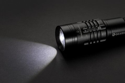 Gear X wiederaufladbare USB Taschenlampe schwarz bedrucken, Art.-Nr. P513.851 Gear X wiederaufladbare USB Taschenlampe schwarz bedrucken, Art.-Nr. P513.851
