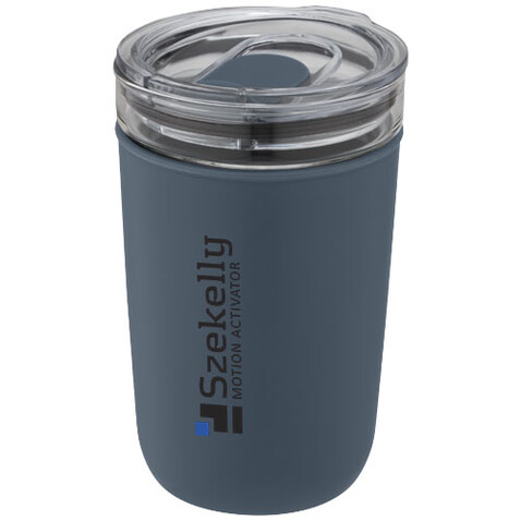 Bello 420 ml Glasbecher mit Außenwand aus recyceltem Kunststoff, eisblau bedrucken, Art.-Nr. 10067555 Bello 420 ml Glasbecher mit Außenwand aus recyceltem Kunststoff, eisblau bedrucken, Art.-Nr. 10067555