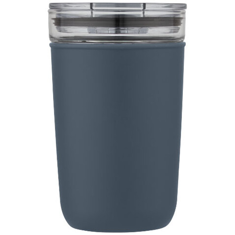 Bello 420 ml Glasbecher mit Außenwand aus recyceltem Kunststoff, eisblau bedrucken, Art.-Nr. 10067555 Bello 420 ml Glasbecher mit Außenwand aus recyceltem Kunststoff, eisblau bedrucken, Art.-Nr. 10067555