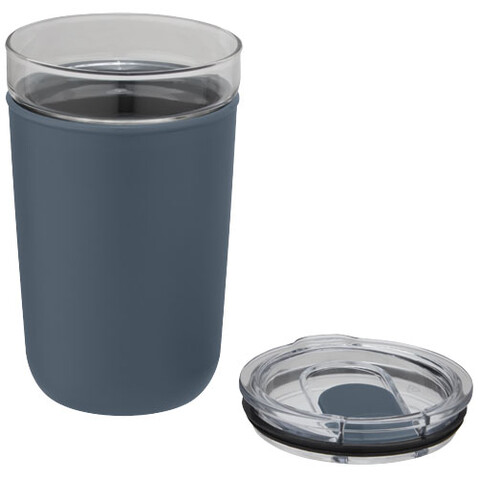 Bello 420 ml Glasbecher mit Außenwand aus recyceltem Kunststoff, eisblau bedrucken, Art.-Nr. 10067555 Bello 420 ml Glasbecher mit Außenwand aus recyceltem Kunststoff, eisblau bedrucken, Art.-Nr. 10067555