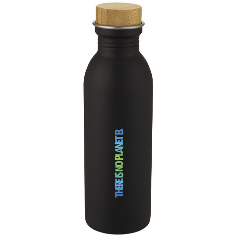 Kalix 650 ml Sportflasche aus Edelstahl, schwarz bedrucken, Art.-Nr. 10067790