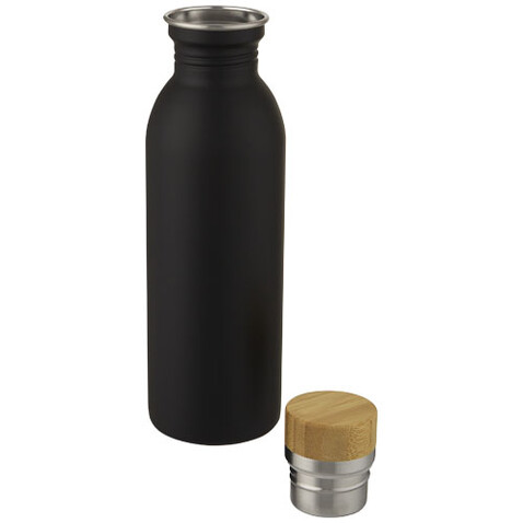 Kalix 650 ml Sportflasche aus Edelstahl, schwarz bedrucken, Art.-Nr. 10067790
