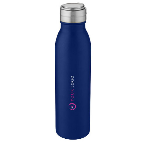 Harper 700 ml Sportflasche aus Edelstahl mit Metallschlaufe, mittelblau bedrucken, Art.-Nr. 10067852 Harper 700 ml Sportflasche aus Edelstahl mit Metallschlaufe, mittelblau bedrucken, Art.-Nr. 10067852