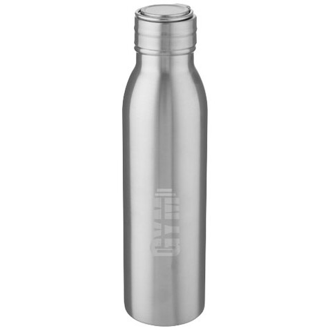 Harper 700 ml Sportflasche aus Edelstahl mit Metallschlaufe, silber bedrucken, Art.-Nr. 10067881