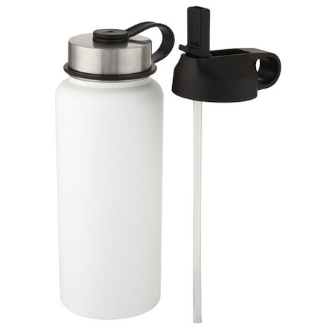 Supra 1 l Kupfer-Vakuum Isolierflasche mit 2 Deckeln, weiss bedrucken, Art.-Nr. 10068201 Supra 1 l Kupfer-Vakuum Isolierflasche mit 2 Deckeln, weiss bedrucken, Art.-Nr. 10068201