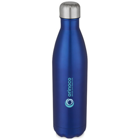 Cove 750 ml vakuumisolierte Edelstahlflasche, blau bedrucken, Art.-Nr. 10069352
