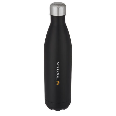 Cove 750 ml vakuumisolierte Edelstahlflasche, schwarz bedrucken, Art.-Nr. 10069390 Cove 750 ml vakuumisolierte Edelstahlflasche, schwarz bedrucken, Art.-Nr. 10069390
