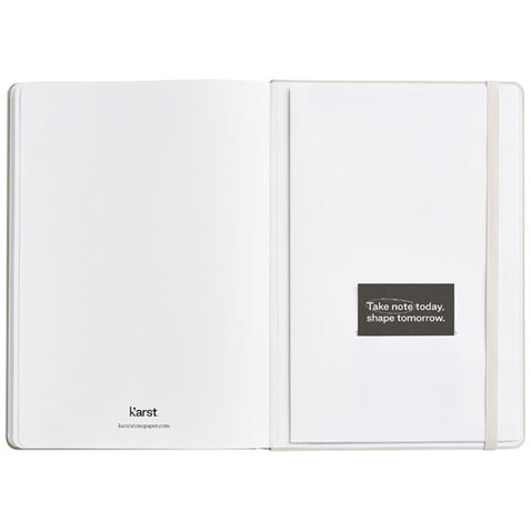 Karst® A5 Hardcover Notizbuch, beige bedrucken, Art.-Nr. 10779002 Karst® A5 Hardcover Notizbuch, beige bedrucken, Art.-Nr. 10779002