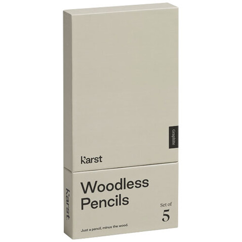 Karst® 5er-Pack 2B holzlose Graphitstifte, grau bedrucken, Art.-Nr. 10779382 Karst® 5er-Pack 2B holzlose Graphitstifte, grau bedrucken, Art.-Nr. 10779382