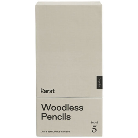 Karst® 5er-Pack 2B holzlose Graphitstifte, grau bedrucken, Art.-Nr. 10779382 Karst® 5er-Pack 2B holzlose Graphitstifte, grau bedrucken, Art.-Nr. 10779382
