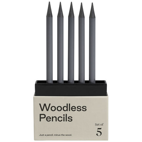 Karst® 5er-Pack 2B holzlose Graphitstifte, grau bedrucken, Art.-Nr. 10779382 Karst® 5er-Pack 2B holzlose Graphitstifte, grau bedrucken, Art.-Nr. 10779382