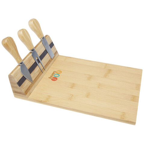 Mancheg Bambus Käseplatte mit Besteck magnetisch, natural bedrucken, Art.-Nr. 11330206 Mancheg Bambus Käseplatte mit Besteck magnetisch, natural bedrucken, Art.-Nr. 11330206