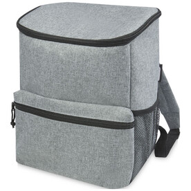Tundra GRS rPET Kühlrucksack 12L, heather grau bedrucken, Art.-Nr. 12061680