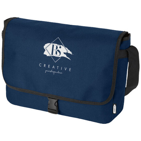 Retrend RPET Schultertasche 6L, navy bedrucken, Art.-Nr. 12062255 Retrend RPET Schultertasche 6L, navy bedrucken, Art.-Nr. 12062255