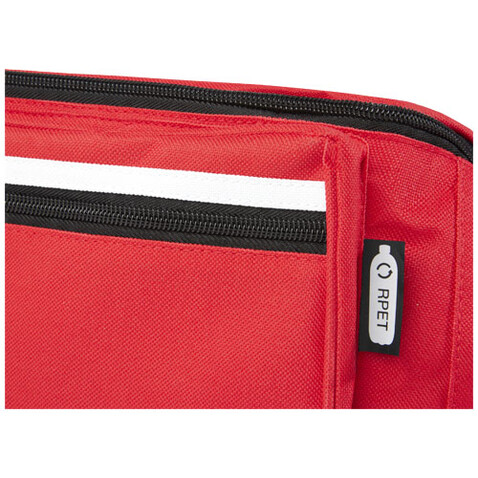 Journey GRS RPET Gürteltasche, rot bedrucken, Art.-Nr. 12062921 Journey GRS RPET Gürteltasche, rot bedrucken, Art.-Nr. 12062921