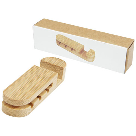 Edulis Kabelmanager aus Bambus, beige bedrucken, Art.-Nr. 12423302 Edulis Kabelmanager aus Bambus, beige bedrucken, Art.-Nr. 12423302