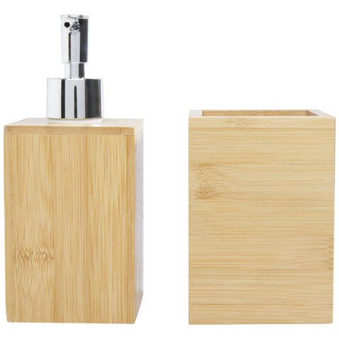 Hedon 3-teiliges Bambus Badezimmer-Set, natural bedrucken, Art.-Nr. 12619506 Hedon 3-teiliges Bambus Badezimmer-Set, natural bedrucken, Art.-Nr. 12619506