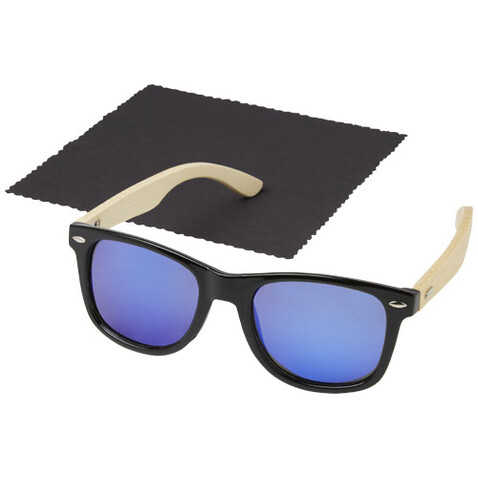 Taiyō verspiegelte polarisierte Sonnenbrille aus rPET/Bambus in Geschenkbox, holz bedrucken, Art.-Nr. 12700171 Taiyō verspiegelte polarisierte Sonnenbrille aus rPET/Bambus in Geschenkbox, holz bedrucken, Art.-Nr. 12700171
