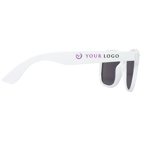 Sun Ray rPET Sonnenbrille, weiss bedrucken, Art.-Nr. 12700401 Sun Ray rPET Sonnenbrille, weiss bedrucken, Art.-Nr. 12700401