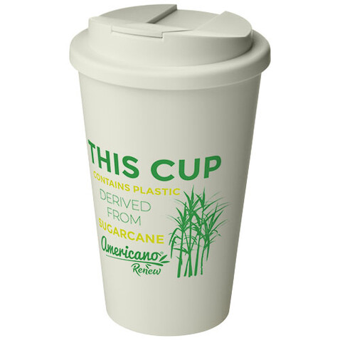 Americano® Renew 350 ml Isolierbecher mit auslaufsicherem Deckel, elfenbeinweiß bedrucken, Art.-Nr. 21042702