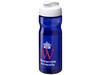 H2O Active® Base Tritan™ 650 ml Sportflasche mit Klappdeckel, blau, weiss bedrucken, Art.-Nr. 21043609