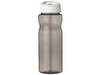 H2O Active® Base Tritan™ 650 ml Sportflasche mit Ausgussdeckel, kohle, weiss bedrucken, Art.-Nr. 21043700