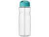 H2O Active® Base Tritan™ 650 ml Sportflasche mit Ausgussdeckel, transparent klar, aquablau bedrucken, Art.-Nr. 21043713
