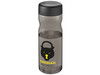 H2O Active® Base Tritan™ 650-ml-Sportflasche mit Drehdeckel, kohle, schwarz bedrucken, Art.-Nr. 21043801