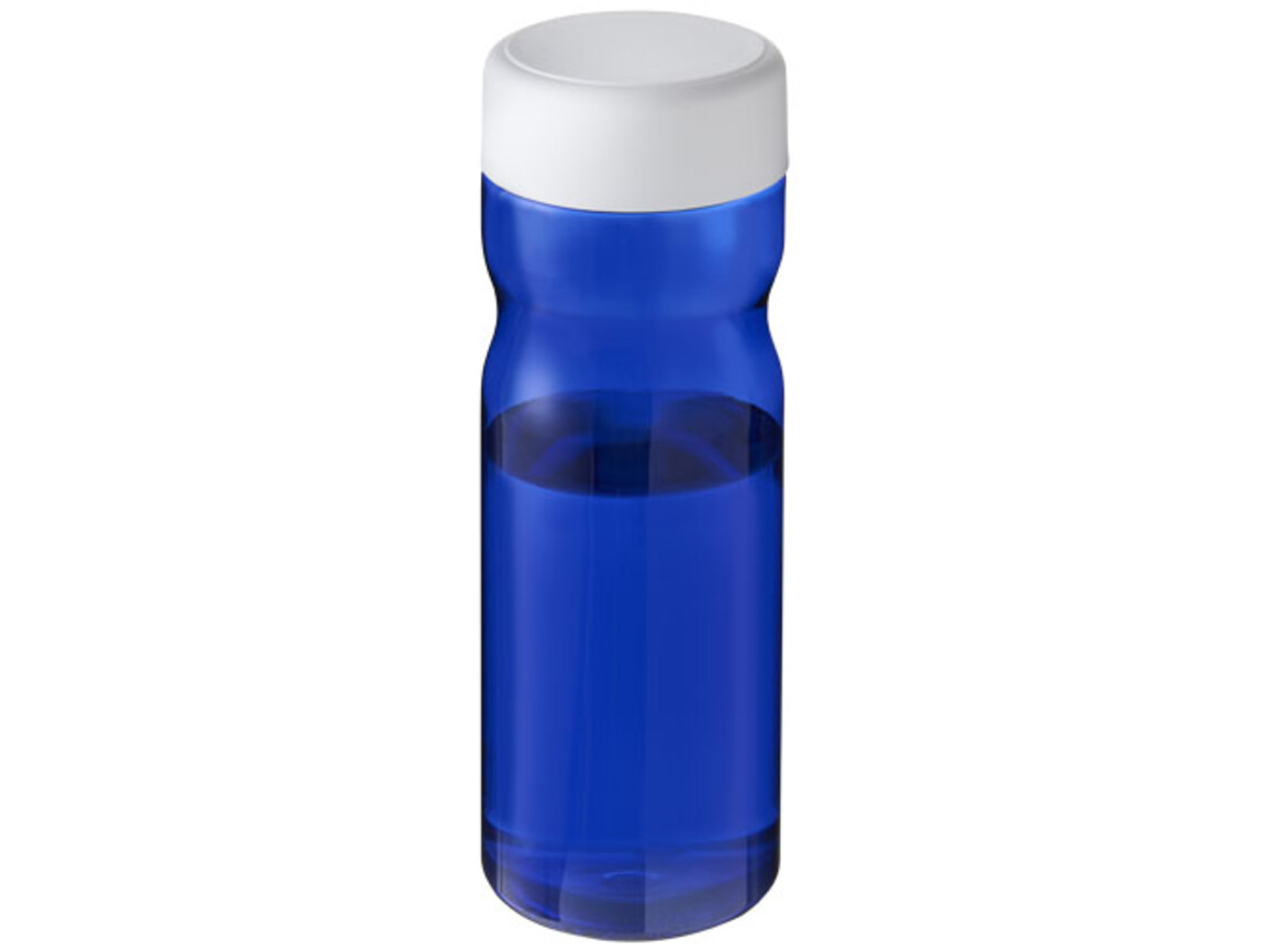 H2O Active® Base Tritan™ 650-ml-Sportflasche mit Drehdeckel, blau, weiss bedrucken, Art.-Nr. 21043805