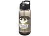 H2O Active® Octave Tritan™ 600 ml Sportflasche mit Ausgussdeckel, kohle, schwarz bedrucken, Art.-Nr. 21044601