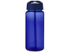 H2O Active® Octave Tritan™ 600 ml Sportflasche mit Ausgussdeckel, blau, blau bedrucken, Art.-Nr. 21044606