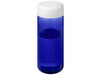 H2O Active® Octave Tritan™ 600-ml-Sportflasche mit Drehdeckel, blau, weiss bedrucken, Art.-Nr. 21044705