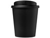 Americano® Espresso 250 ml recycelter Isolierbecher, schwarz bedrucken, Art.-Nr. 21045290