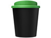 Americano® Espresso Eco 250 ml recycelter Isolierbecher, schwarz, grün bedrucken, Art.-Nr. 21045405