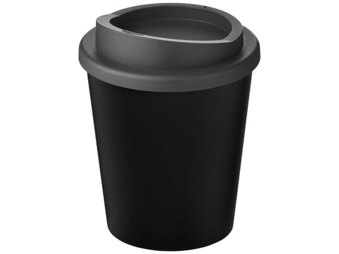 Americano® Espresso Eco 250 ml recycelter Isolierbecher, schwarz, grau bedrucken, Art.-Nr. 21045411