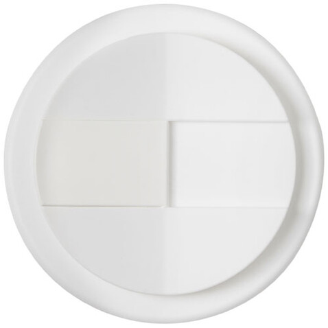 Americano® Espresso Eco 250 ml recycelter Isolierbecher mit auslaufsicherem Deckel, schwarz, weiss bedrucken, Art.-Nr. 21045500