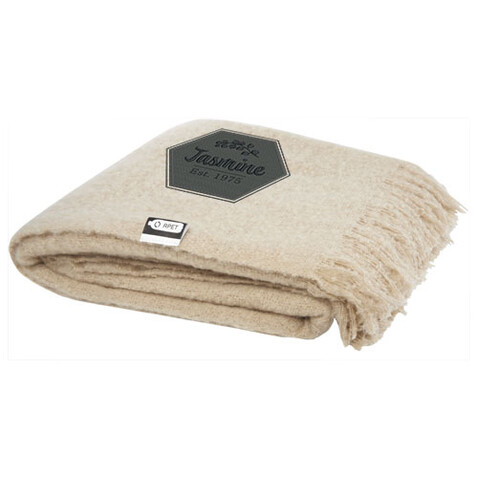 Ivy GRS zertifizierte RPET Decke, beige bedrucken, Art.-Nr. 11319302
